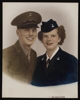 Nancy Lee and Leland Jr. Sparks in uniform