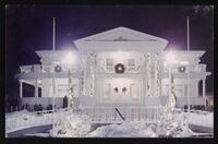 Governor's mansion at Christmas