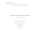Shoshone Range  off-highway vehicle environment assessment
