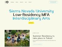 Sierra Nevada University MFA Interdisciplinary Arts website