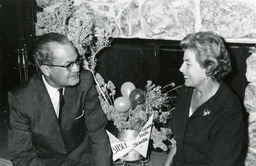 Senator Alan bible and wife Loucile Shields Bible on election night (1962)