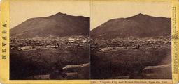 Virginia City and Mount Davidson, from the east