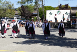 Basque dancers performing to txistu music