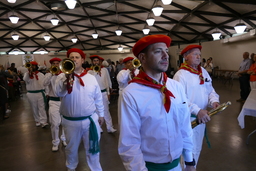 Klika marching band with trumpeters playing