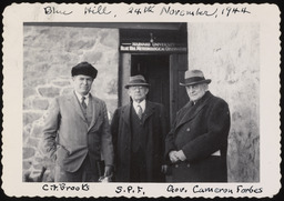 C.F. Brooks, S.P. Fergusson, and Gov. Cameron Forbes