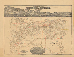 W. Rose's Revised Chart of the Comstock Mines and Sutro Tunnel, State of Nevada