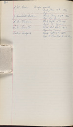 Cemetery Record, page 214