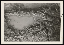 Relief map of Lake Tahoe showing uniformity of snow cover