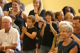 Spectators while children dance at 2021 Reno Basque Festival