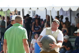 Harri-jatsotzea demonstration at the 2021 Basque Festival in Elko 5