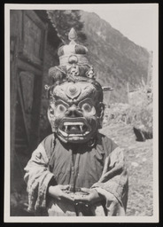 Devil dancer of Nepal-Tibet border