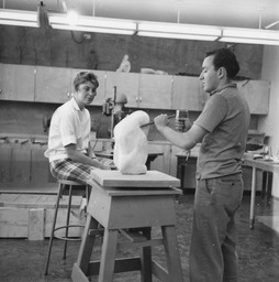 Art Department, Sculpting Studio, Church Fine Arts Building, ca. 1960