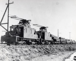 Red River Lumber Company Electric Locomotive No. 203 and Locomotive No. 204