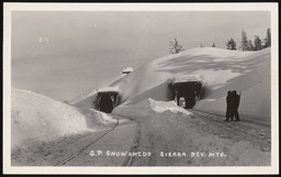 Southern Pacific snowsheds, Sierra Nevada Mts.