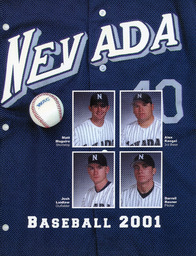 Baseball program cover, University of Nevada, 2001