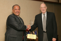 University President Joseph Crowley and Director of University Police Adam Garcia, 2006