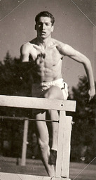 Track and field athlete, University of Nevada, circa 1945