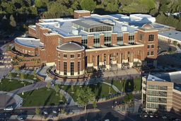 Aerial view of the Mathewson-IGT Knowledge Center, 2010