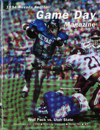 Football program cover, University of Nevada, 1994