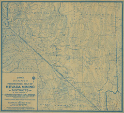 Denny's Prospector's Map of Nevada Mining Districts and part of South-Eastern California