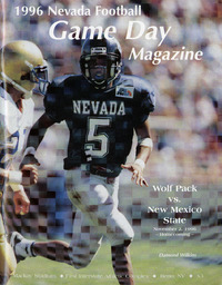 Football program cover, University of Nevada, 1996