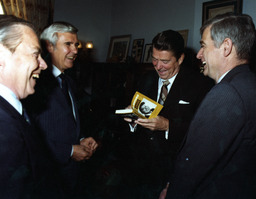 Photograph of Ronald Reagan, Paul Laxalt, and others, 1980