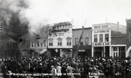 Burning of the largest gambling house in the state, Reno, Nevada
