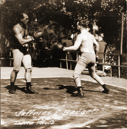Jim Jeffries sparring with Sam Berger