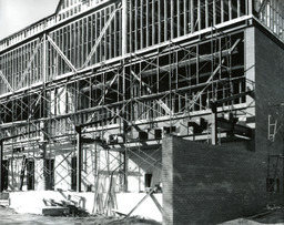 Church Fine Arts Building addition construction, ca. 1985