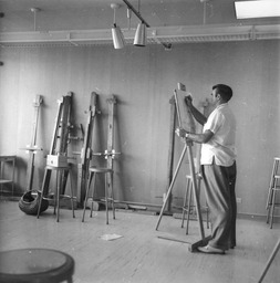 Art Department, Painting Studio, Church Fine Arts Building, ca. 1965