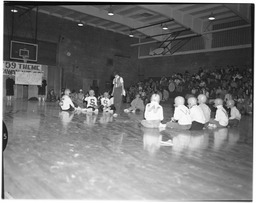 Sparks High School 1959 Homecoming pep rally, skit, 1