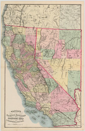 Watson's New County Railroad and Sectional Map of California and Nevada