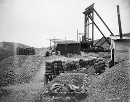 Partial view of ore dump on Sandstorm Mine