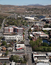 Aerial view of N Virginia Street, 2009