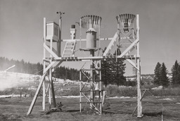 Snow monitoring station with no nearby snow