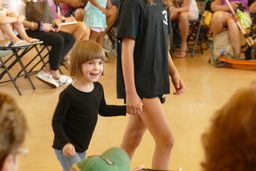 Young girl led in dance at 2021 Reno Basque Festival