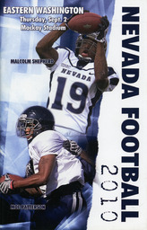 Football program cover, University of Nevada, 2010