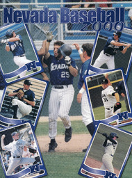 Baseball program cover, University of Nevada, 2000
