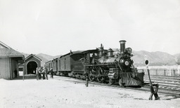Virginia and Truckee Railroad Locomotive No. 11 at Virginia City depot