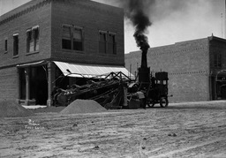 Digging Trench for Fallon Sewer in front of Sagebrush