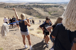 Painting the 'N' on Peavine Mountain, 2011