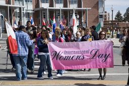 International Women's Day Parade, Joe Crowley Student Union, 2008