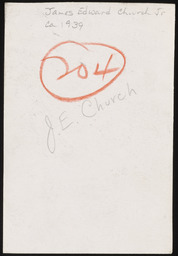 Portrait of Dr. Church ca. 1939, copy 1, verso