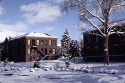 Manzanita Lake, Clark Administrarion Building, and Frandsen Humanities Building, 2000
