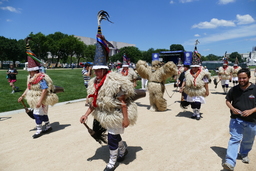 Joaldunak procession with hartza