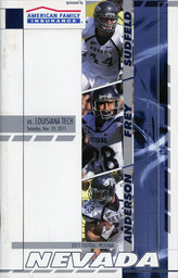 Football program cover, University of Nevada, 2011