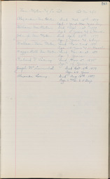 Cemetery Record, page 243