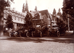 Automobiles at Tahoe Tavern, Tahoe City, California