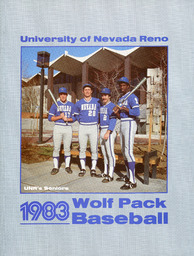 Baseball program cover, University of Nevada, 1983