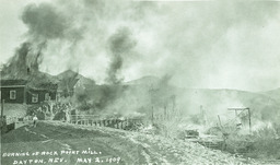 Burning of Rock Point Mill